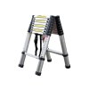 hliníkový teleskopický rebrík 2x9 stupňov zložený