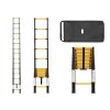 PROFI teleskopický rebrík 1x14, výška 5,4 m, čierno-žltý