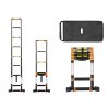 PROFI teleskopický rebrík 1x8, výška 3,1 m, čierno-oranžový 01