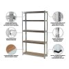 Regál 1800x800x400 mm zinkovaný 5-policový, nosnosť 875 kg vlastnosti