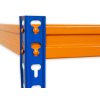 Regál 2160x1200x800 mm, PROFESIONÁLNY, lakovaný 5-policový, nosnosť 2000 kg - MODRO-ORANŽOVÝ 08