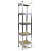 Regál 1800x400x400 mm zinkovaný 5-policový, nosnosť 875 kg