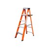 oranžový sklolaminátový rebrík 4 stupne