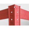 Regál 180x90x40 cm lakovaný 5-policový, nosnosť 875 kg - ČERVENÝ 5