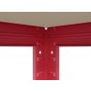 Regál 180x90x40 cm lakovaný 5-policový, nosnosť 875 kg - ČERVENÝ 6