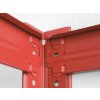Regál 180x90x40 cm lakovaný 5-policový, nosnosť 875 kg - ČERVENÝ 7