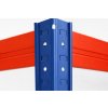 Regál 180x90x40 cm lakovaný 5-policový, nosnosť 875 kg - MODRO ORANŽOVÝ 4