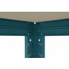 Regál 180x90x40 cm lakovaný 5-policový, nosnosť 875 kg - ZELENÝ 6