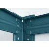 Regál 180x90x40 cm lakovaný 5-policový, nosnosť 875 kg - ZELENÝ 7