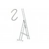 Profesionálny rebrík 3x12 hliníkový, 3-dielny, pracovná výška do 8,1 m, FISTAR