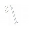 Profesionálny rebrík 1x13 hliníkový, 1-dielny, pracovná výška až  4,49 m, FISTAR