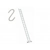 Profesionálny rebrík 1x18 hliníkový, 1-dielny, pracovná výška až  5,78 m, FISTAR
