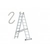 Profesionálny rebrík 2x9 hliníkový, 2-dílný, pracovná výška až 5,02 m, FISTAR