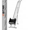 Stavebný rebríkový strešný výťah, elektrický s navijakom 12 m + prepravný vozík