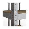 Rohový regálový systém 1800x700x400x425 mm, 2x 1800x750x400 mm, zinkovaný 5-policový, nosnosť 2500 kg
