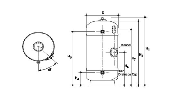 Bazénový filter FHB Norm d2400 136m3/h