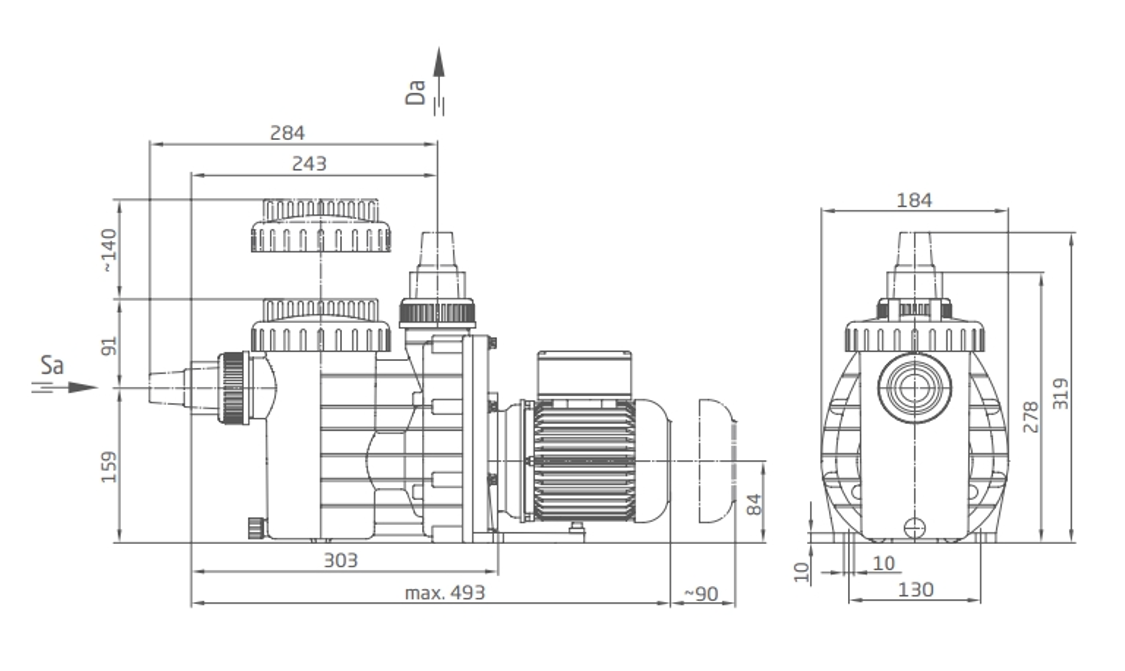 Bazénové čerpadlo BADU Magic II/8 1~, 0,40kW