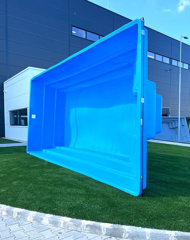 Plastový bazén Square Pool HDPE Perleťová modrá 