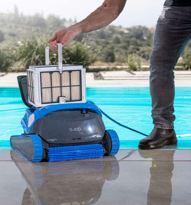Robotický vysávač bazénov Maythronic Dolphin S400 IOT filter