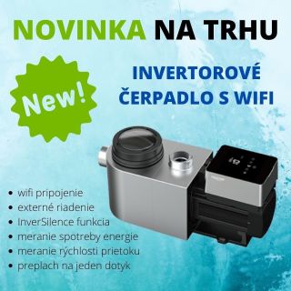 Predstavujeme NOVINKU invertorové čerpadlo s wifi pripojením. Najtichšie a energeticky najhospodárnejšie čerpadlo v našej...