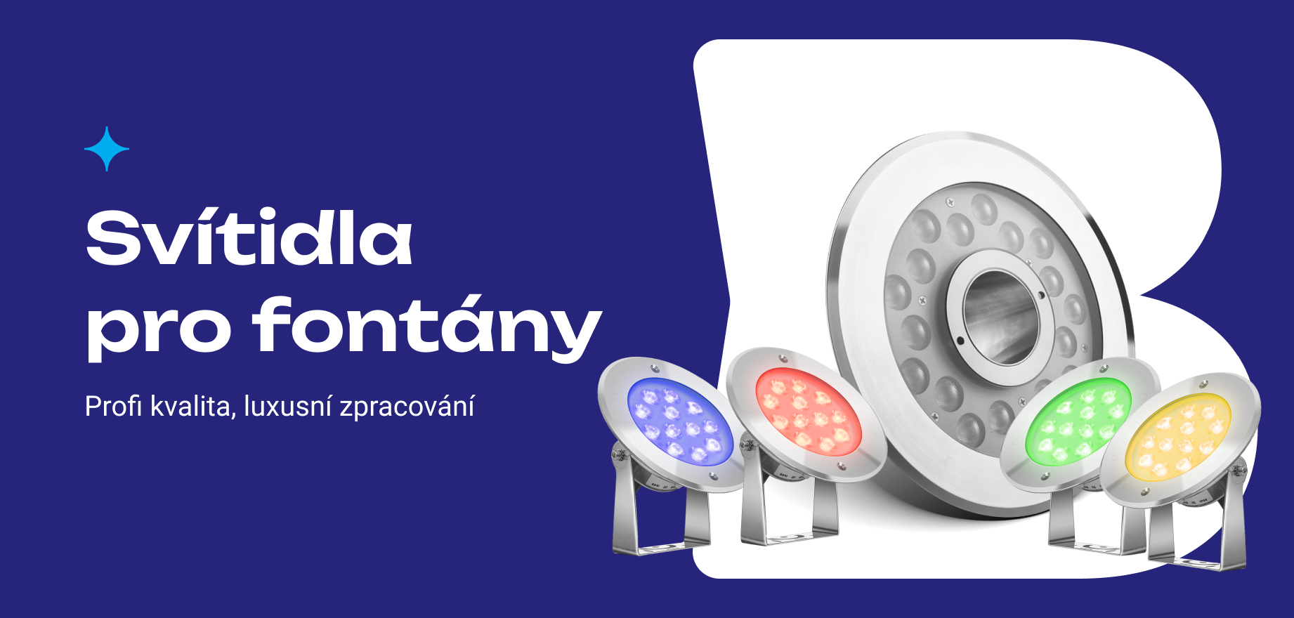 LED světla do fontány