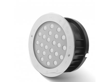 Zahradní LED svítidlo do země kulaté, 18W, 24V, 1000 lm, RGB barevné