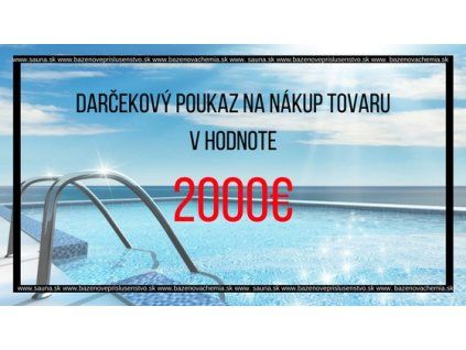 Darčekový poukaz 2000 EUR