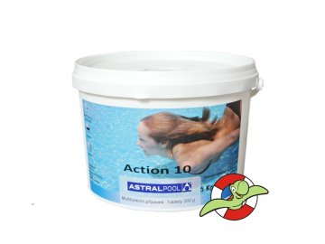 Action 10 ( chlorové pomalurozpustné 200g tablety )
