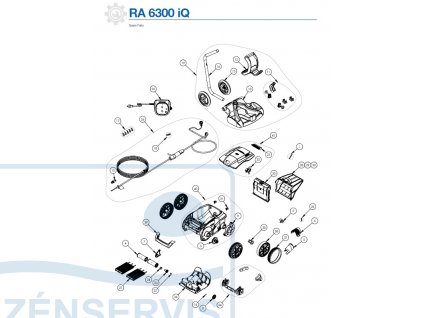 Zodiac RA6300iQ,RA6500iQ,RA6700iQ - náhradné diely