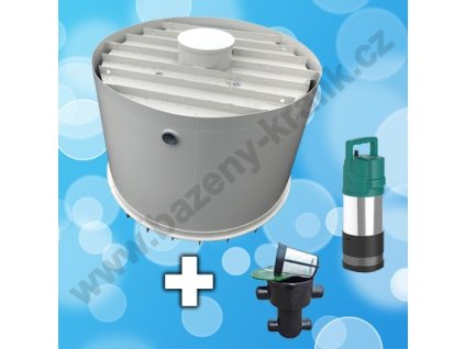 298 1081 retencni nadrz 3v1 5m3 dvouplastova kruhova vystrojena