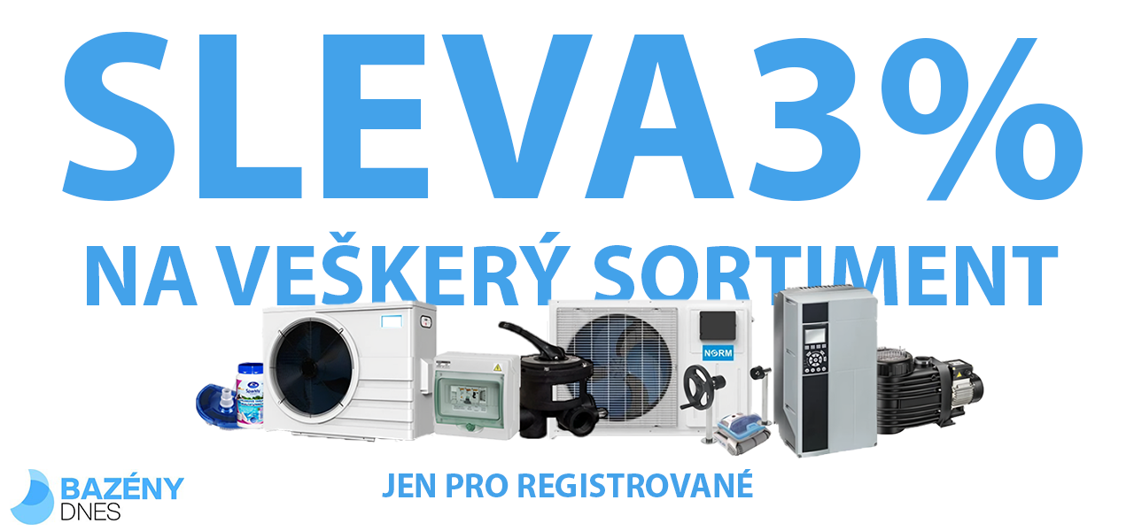 Sleva 3% pro registrované na všechny produkty