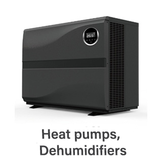 Heat pumps, Dehumidifiers