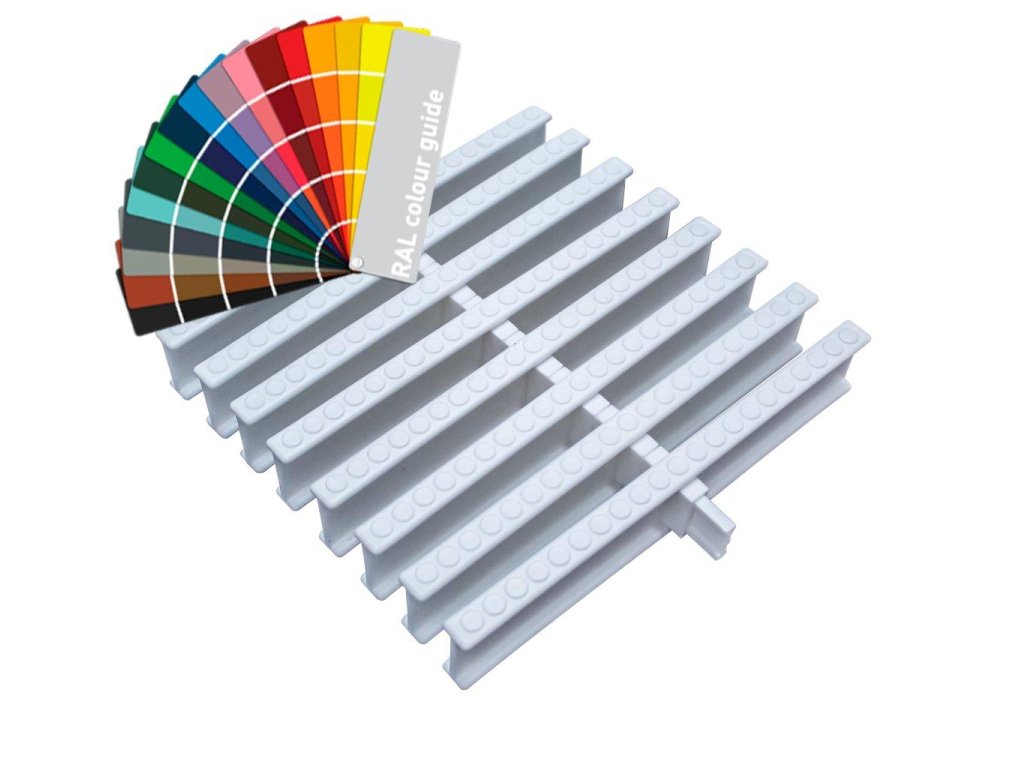 Spill -Roll Grete for private pools - colored - width 246 mm, height 35 mm (43 pcs/m)