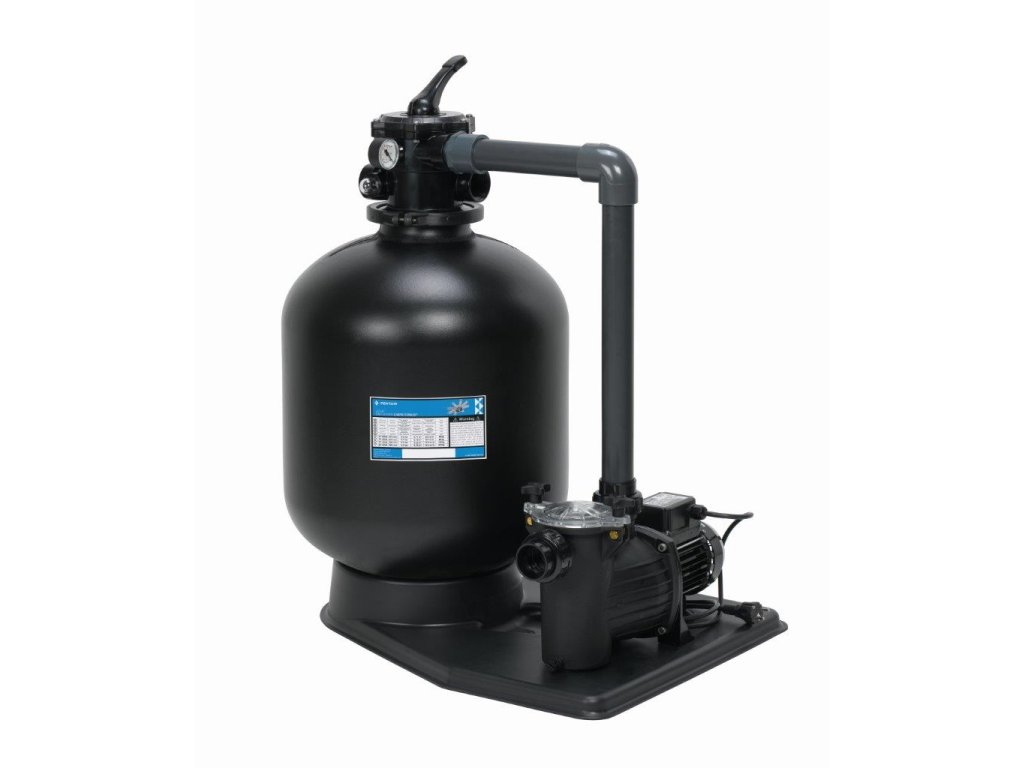 AZUR KIT 480 9m3/h filter device on a pallet with a preva pump