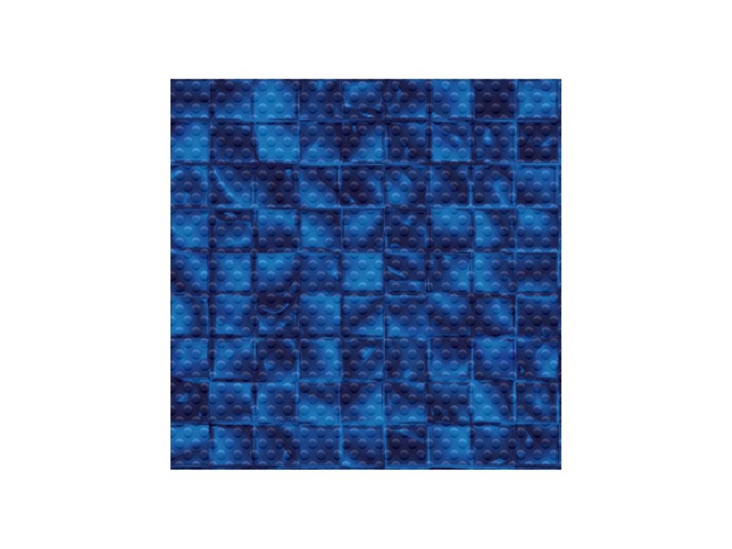 Avfol Decor anti -slip - mosaic blue electric; 1.65m width, 1.5mm, footage