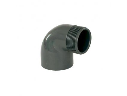 PVC illesztés - 90 ° 50 x 1/2 "ext.