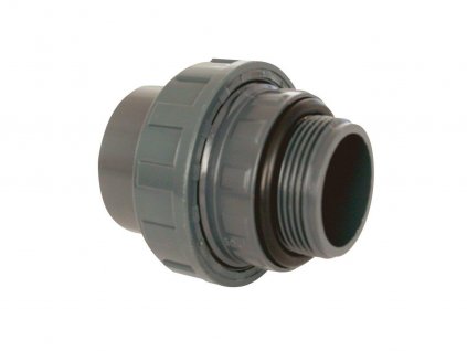 PVC fitting - fitting 50 x 1 1/2 "ext., With O -ring
