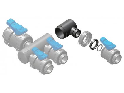 Collecting Pipe - Picking Party extension - 1x direct valve connection 50 mm