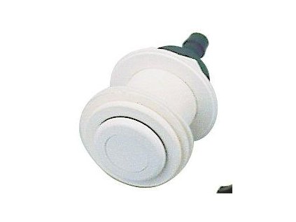 Pneumatic button, including wall passage - for pre -made pools