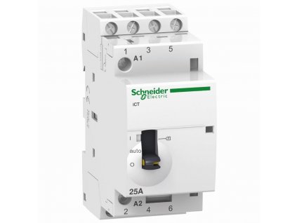 Contactor 4 pole, 25 and with manual control