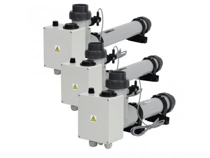 Heating EOVTI-3, 3 kW, 3 x 230 V, titanium with el. flow