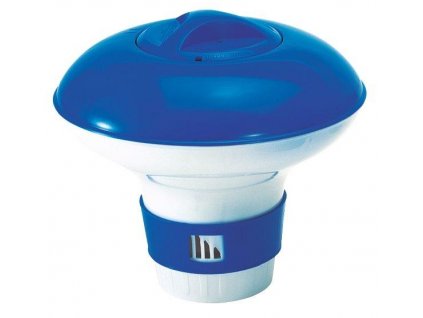 Floating dispenser with regulation of the amount of chemicals - large