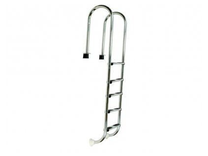 Ladder stainless steel muro (slim) with housing 5 degree, AISI 304