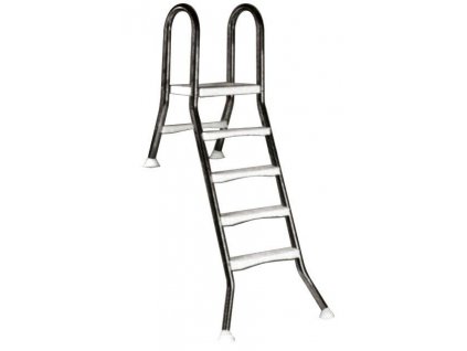 ESP ladder for unacceptable pools, 4+1 degree, for pools 1.2 m height, AISI 304