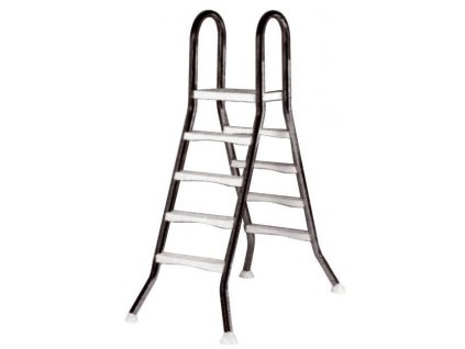 Ladder EEP for unfinished pools, 4+4 degrees, for pools 1.2 m height, AISI 304