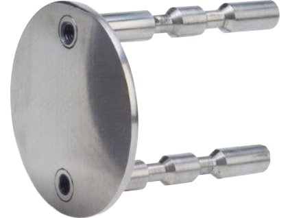 Anchoring to concrete, stainless steel - for handles of railings