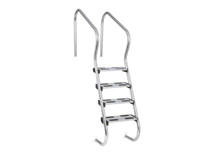 Ladder stainless steel Ergo with 4 -step housing, AISI 316