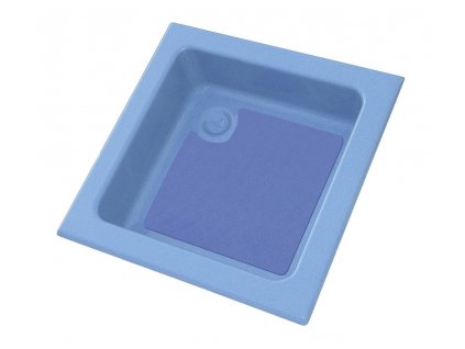 Duschschale 70x70 cm, blau/blau