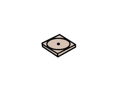 Ardoise Tiles - Pink - Teil für Skimmer 270x270x35 mm, 1pcs