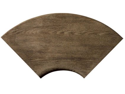 Louisiane tiles - corner tile, arch R 150 int., Natural wood